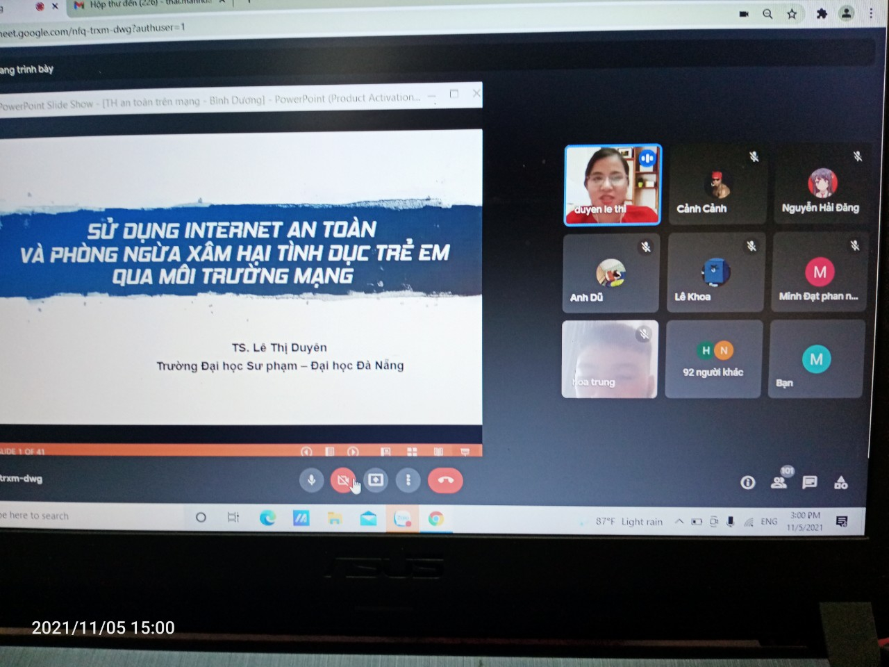 NÓI CHUYỆN CHUYÊN ĐỀ TRỰC TUYẾN