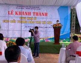 Lễ khánh thành nhà ở cho đối tượng bảo trợ xã hội tỉnh Bình phước