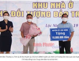Lễ khánh thành nhà ở cho đối tượng bảo trợ xã hội tỉnh Bình phước